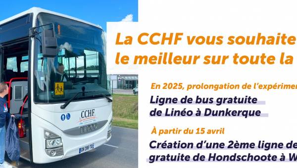 Ligne de Bus gratuite Linéo - Dunkerque